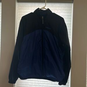 Blue and black Marmot wind jacket. Like new condition